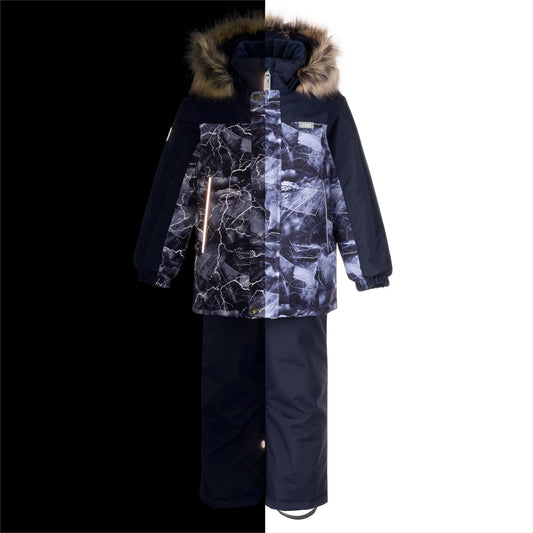WINTER SET FROM REFLECTIVE PRINT FABRIC