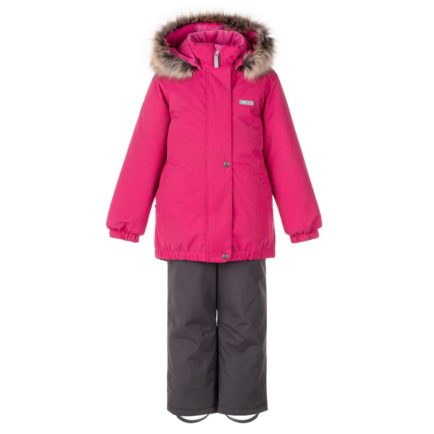 ЗИМНИЙ КОМПЛЕКТ ДЛЯ ДЕВОЧЕК ИЗ СВЕТООТРАЖАЮЩЕЙ ТКАНИ